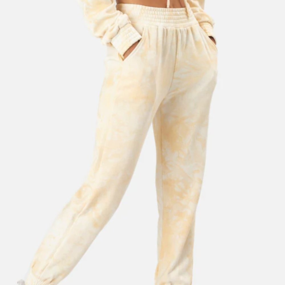 Twinkie Sweatpants in Off White Yellow